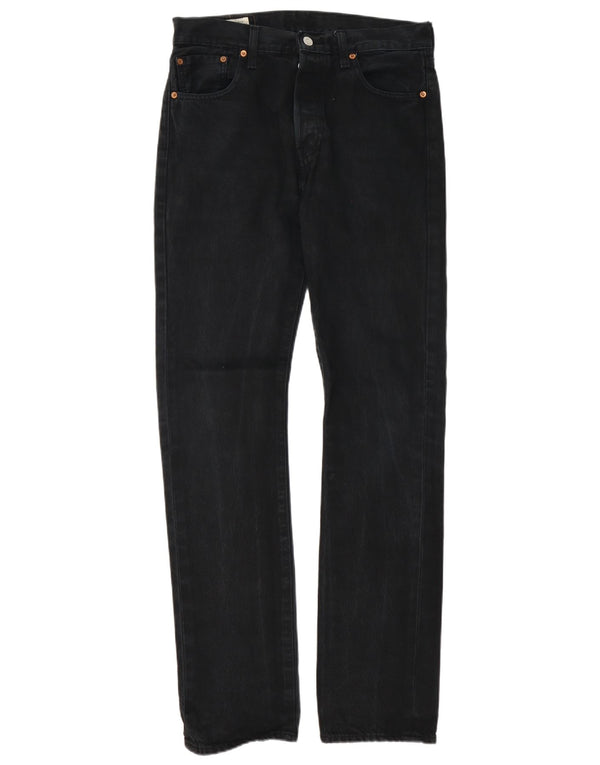 Levi's Vaqueros rectos 501 para hombre W30 L34 Algodón negro