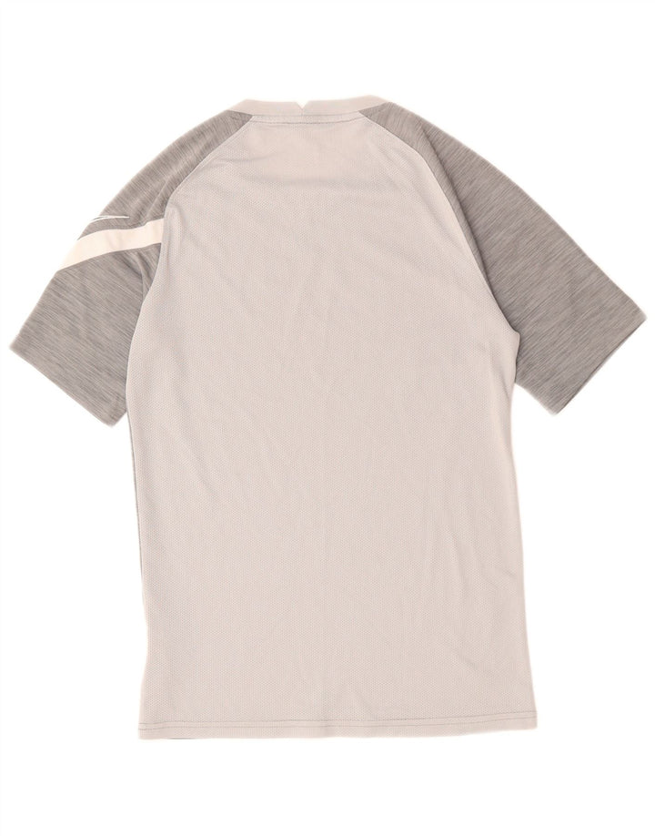 NIKE Camiseta Dri Fit Graphic para Hombre Top Pequeño Gris Colorblock Poliéster