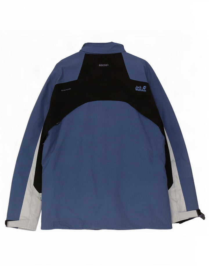 Jack Wolfskin Chaqueta de esquí para hombre UK 40/42 Large Azul Colorblock Poliamida