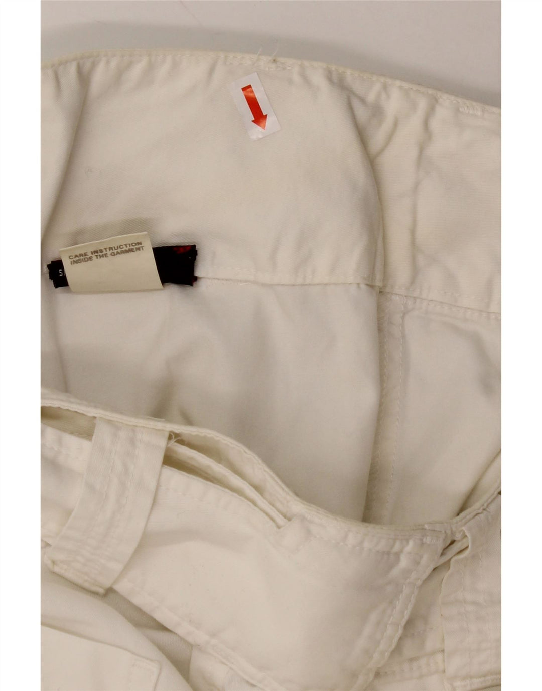 DIESEL Pantalón chino holgado de mujer W28 L31 Algodón blanco