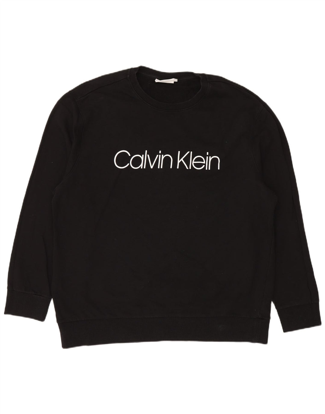 Calvin Klein Sudadera gráfica para hombre Jumper 4XL Algodón negro