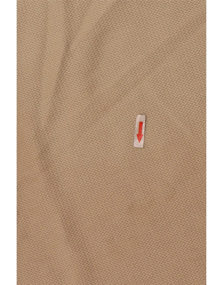 Zara Hombre Camiseta Top Algodón Beige Medio