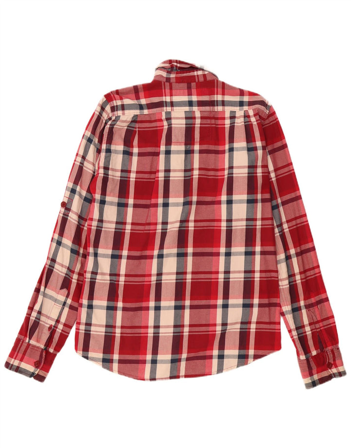 Camisa Superdry para hombre de algodón a cuadros rojos grandes