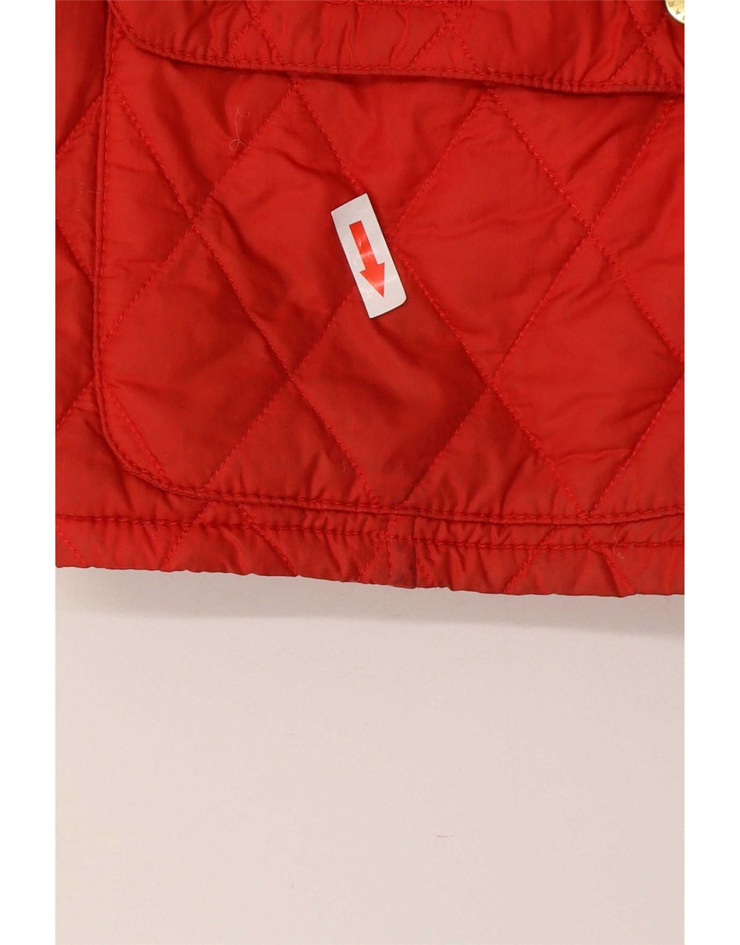 Barbour Chaqueta Acolchada Para Mujer UK 12 Mediana Poliamida Roja