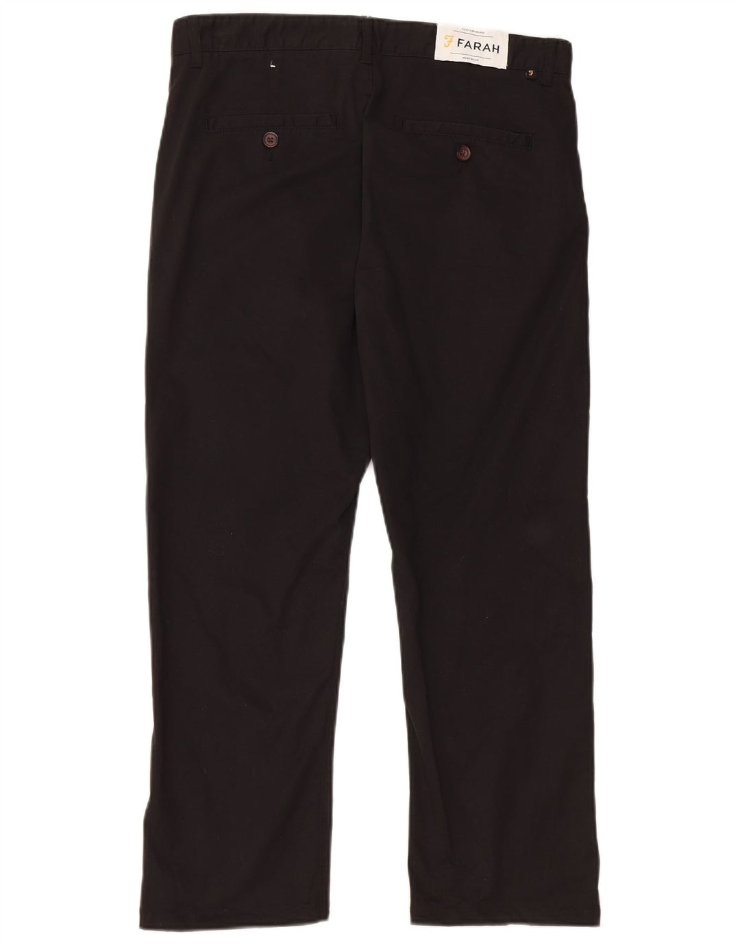 Farah Mens Pantalones Cortos W30 L24 Algodón Negro