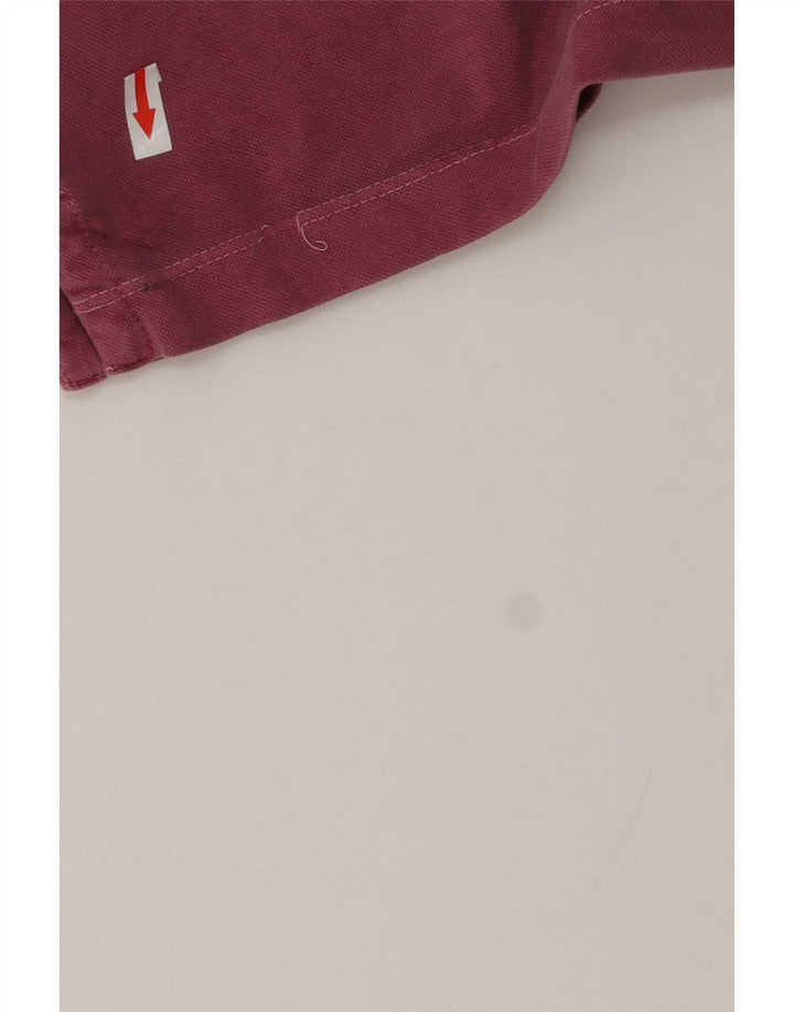 Marlboro Classics Polo para hombre de algodón rosa grande