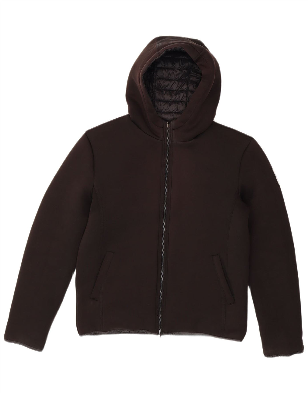 Bomboogie Chaqueta Bomber Acolchada con Capucha para Hombre UK 36 Small Poliéster Negro