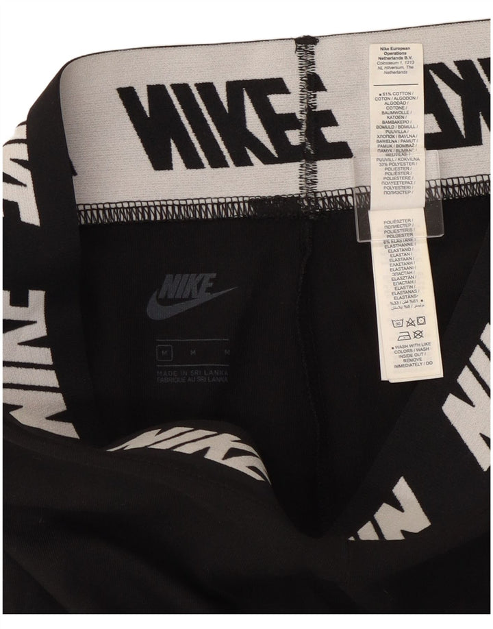 Nike - Leggings gráficos para mujer (talla 40), algodón negro mediano