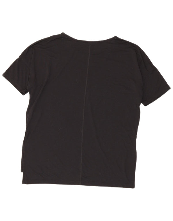 Nike Dri Fit - Camiseta extragrande para mujer, talla M, poliéster negro
