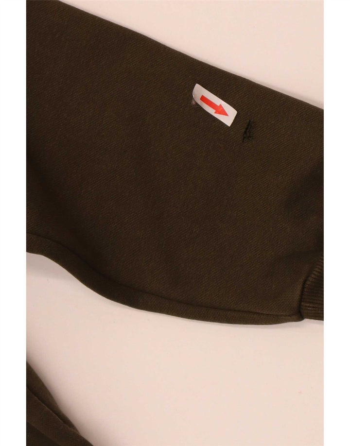 Puma Sudadera Estampada Con Estampado De Algodón Caqui Medio