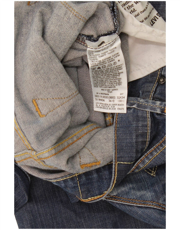 Vaqueros Levi's Mujer 519 Slim W32 L34 Algodón Azul