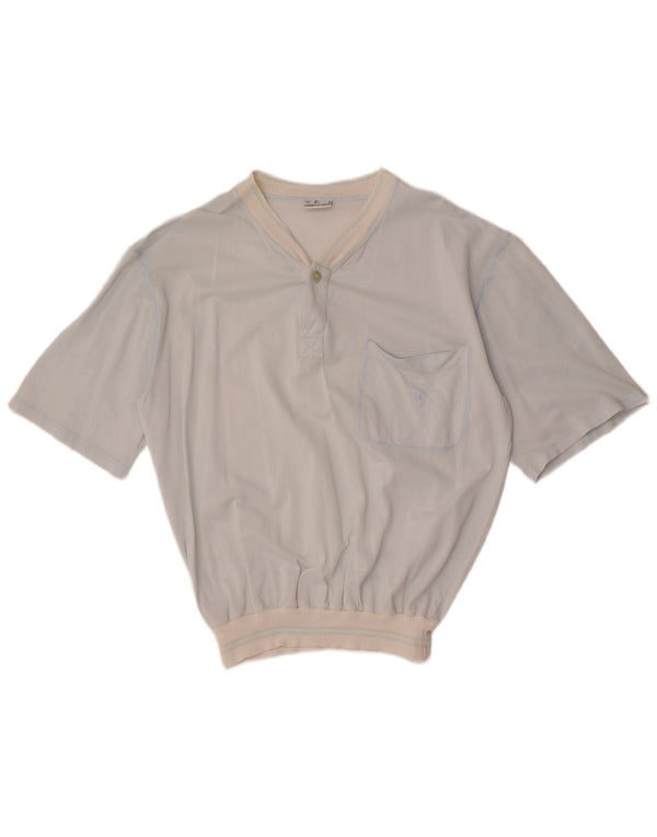 Cerruti 1881 Camiseta para hombre Top Grande Azul Algodón