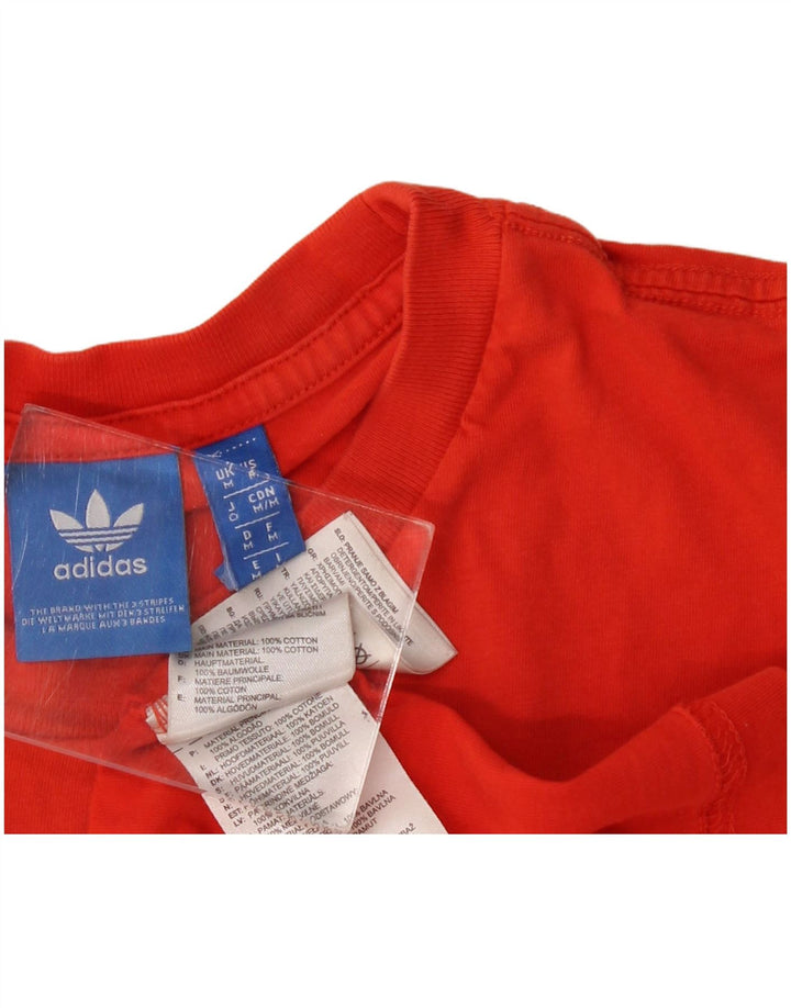 Adidas - Camiseta gráfica para hombre, color rojo medio, algodón