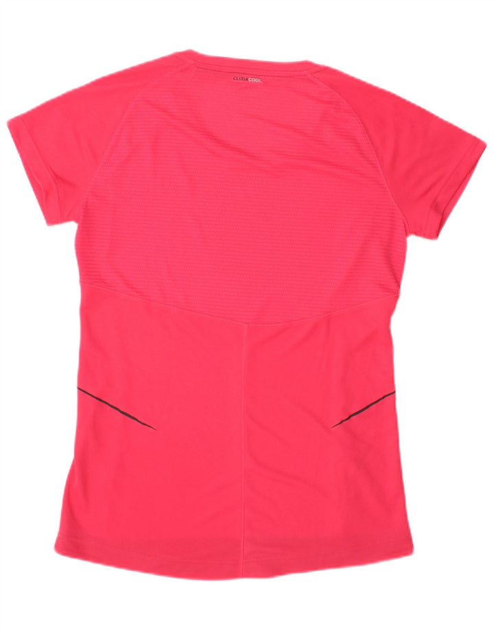 Adidas Mujer Climacool Camiseta Top UK 12 Mediano Rosa
