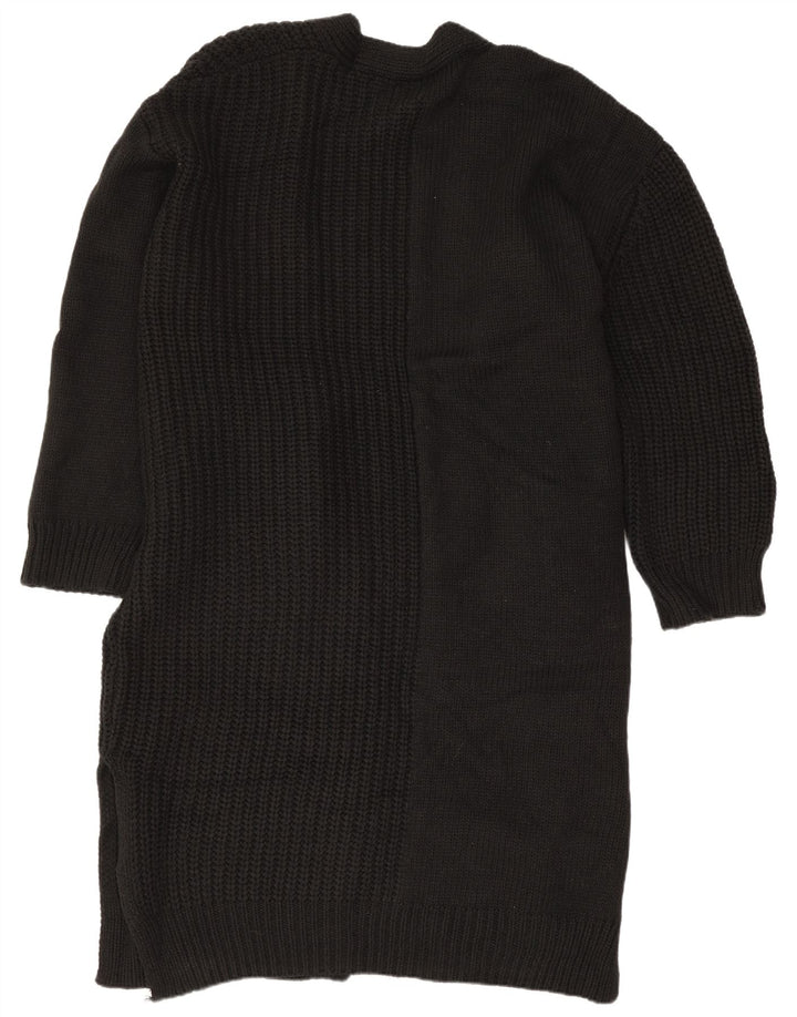 Topshop Suéter tipo cárdigan largo extragrande para mujer EU 36/38 Small Black