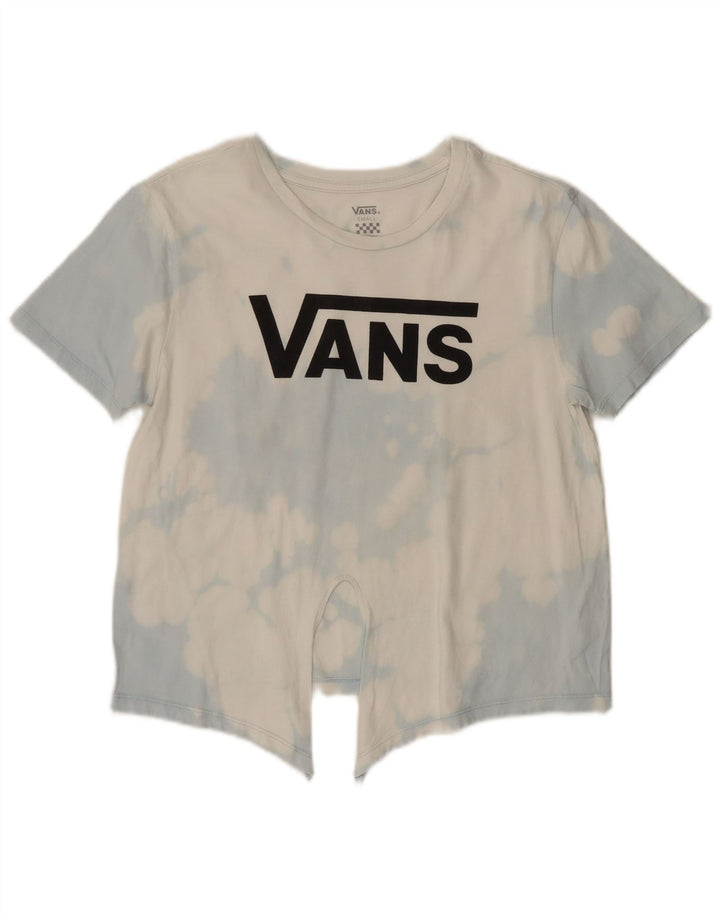 Vans Camiseta gráfica para mujer Top UK 10 Small White Tie Dye