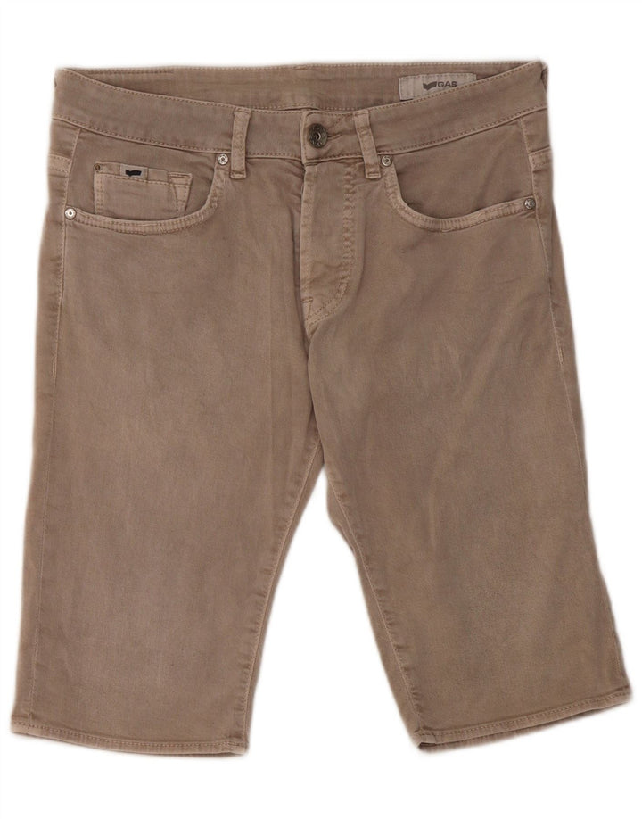 Pantalones cortos de mezclilla para mujer Gas W32 Algodón gris grande