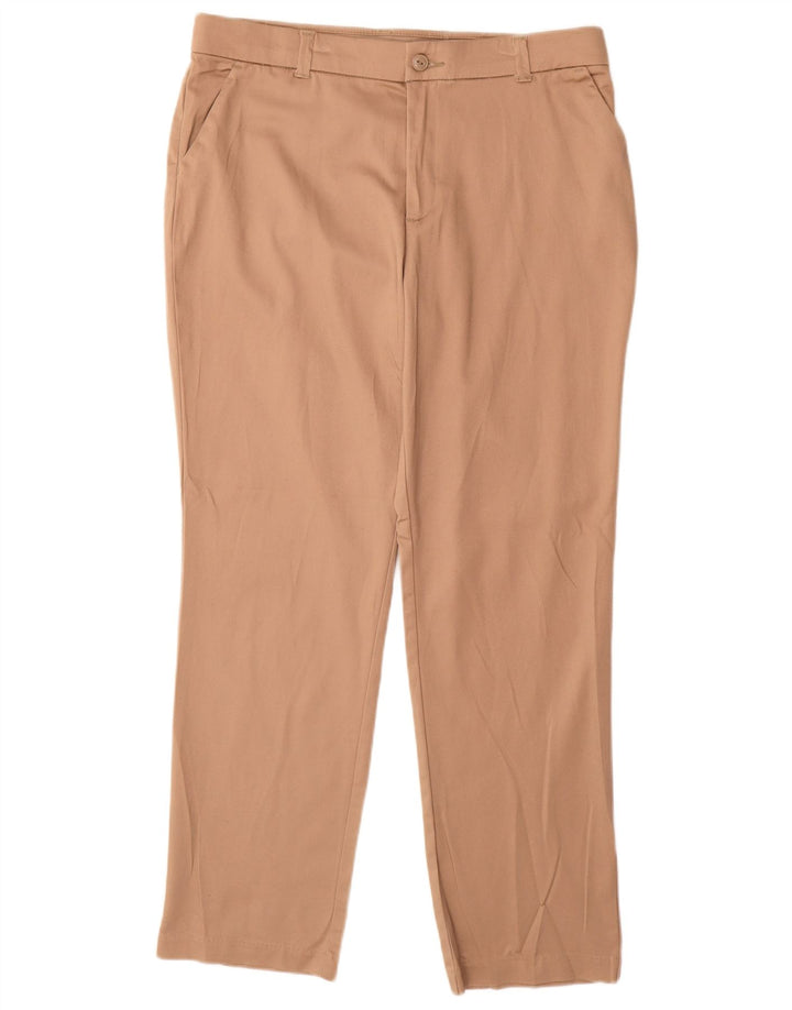 LEE Pantalones chinos rectos para mujer US 14 XL W34 L31 Algodón beige