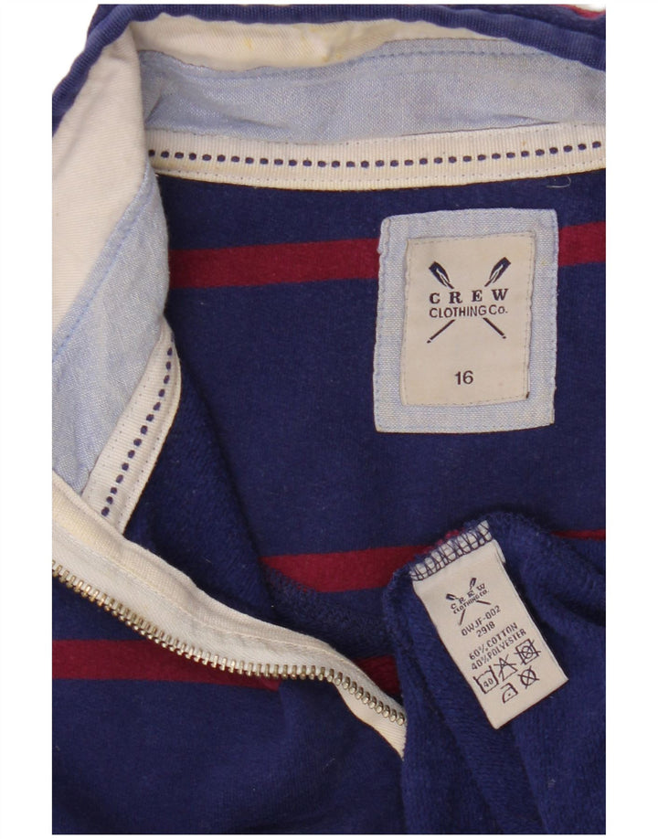CREW CLOTHING Sudadera para mujer Jumper UK 40 Grande Azul Marino Rayas
