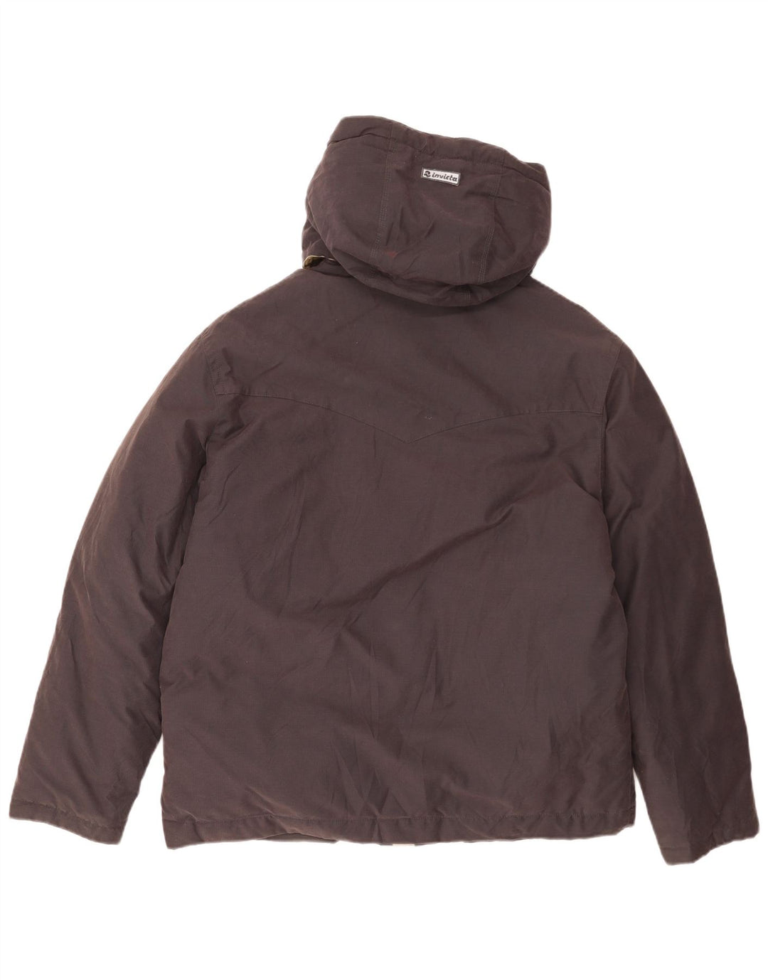 Invicta Chaqueta acolchada con capucha para hombre Reino Unido 40 Grande Algodón negro