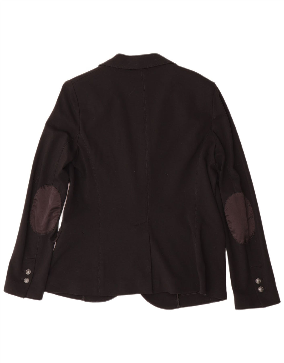 Chaqueta tipo blazer de 2 botones para mujer Trussardi Jeans IT 46 Large Viscosa negra
