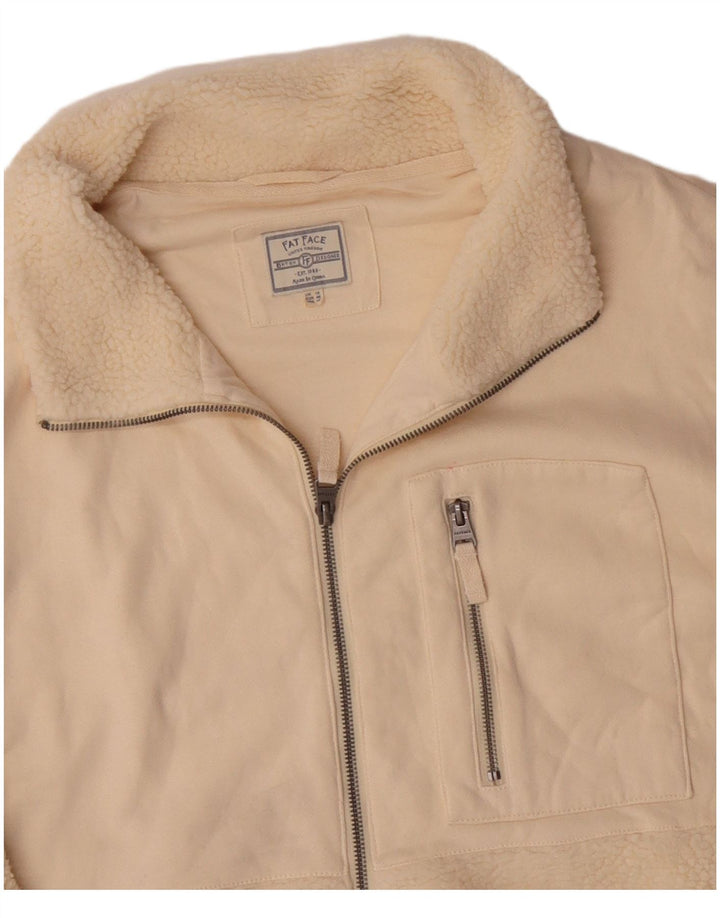 Chaqueta polar para mujer Fat Face UK 40 XL Poliéster blanco roto