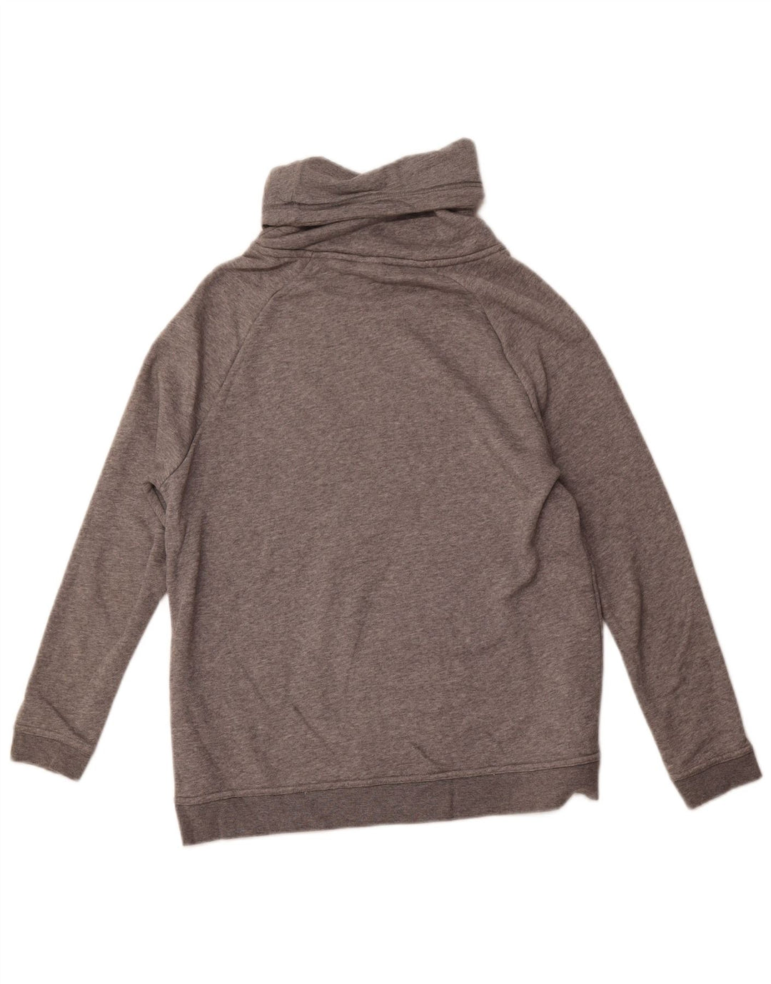NIKE - Sudadera con cuello vuelto para mujer, talla 40, algodón moteado gris medio