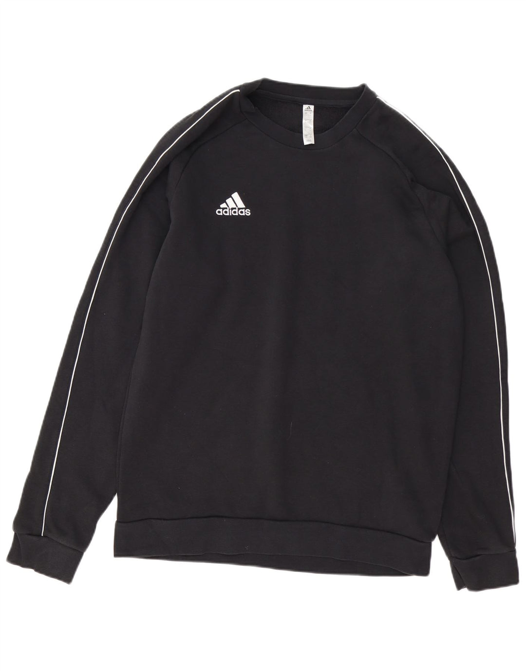 ADIDAS Hombre Sudadera Jumper Grande Algodón Negro
