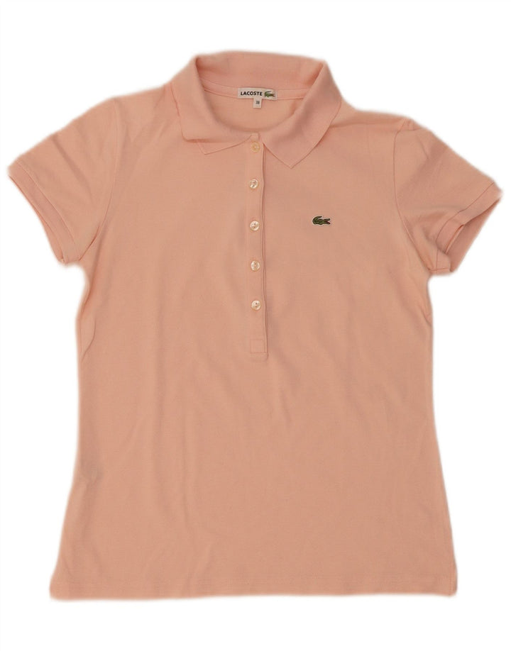 Polo Lacoste Mujer Talla 38 Algodón Rosa Medio