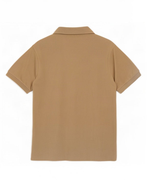 Lacoste Polo de ajuste clásico para hombre talla 5 grande algodón beige