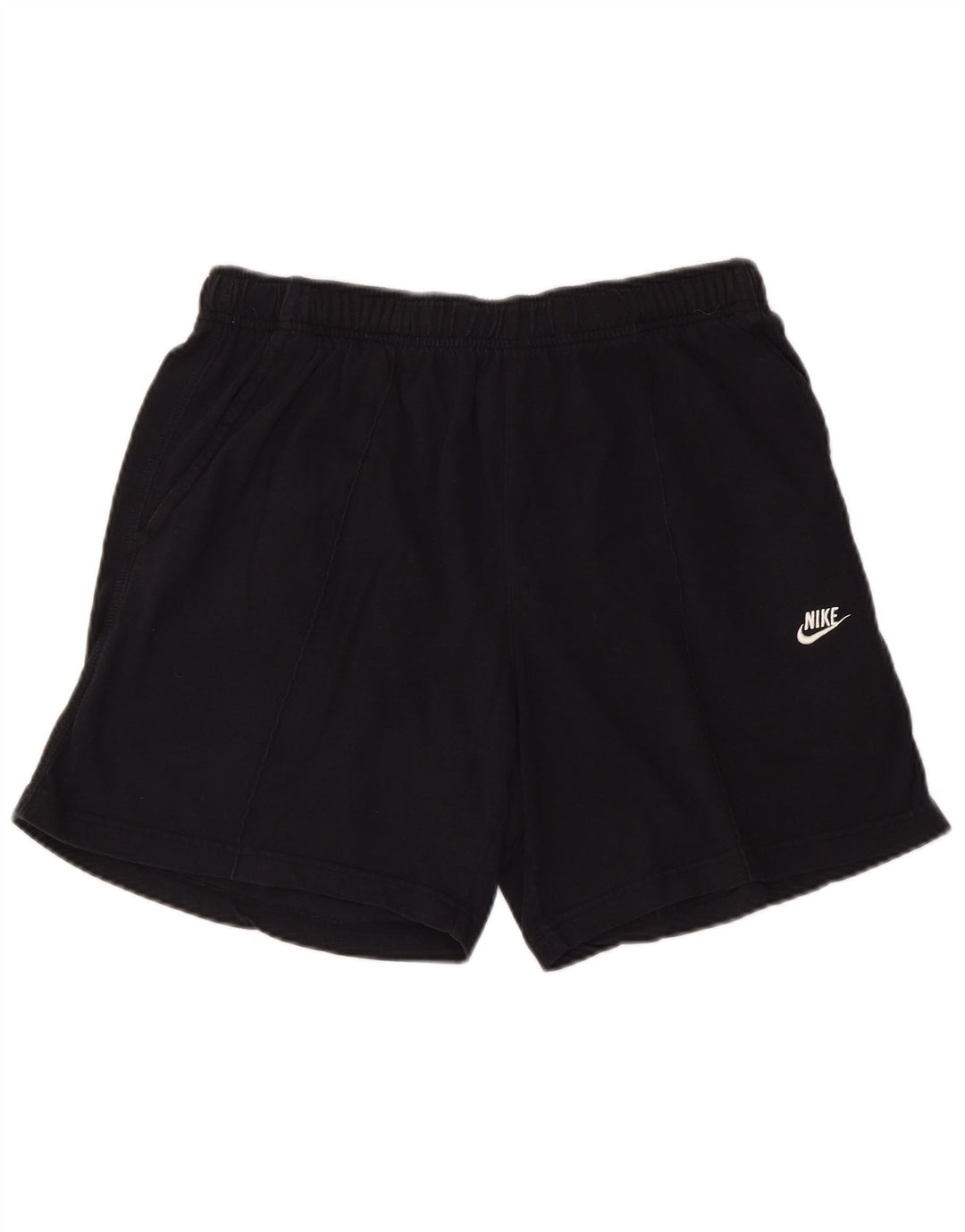 Nike Pantalones cortos deportivos para hombre XL Algodón negro