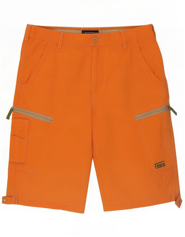 Sea Barrier Shorts Cargo para Hombre Grande W36 Algodón Naranja