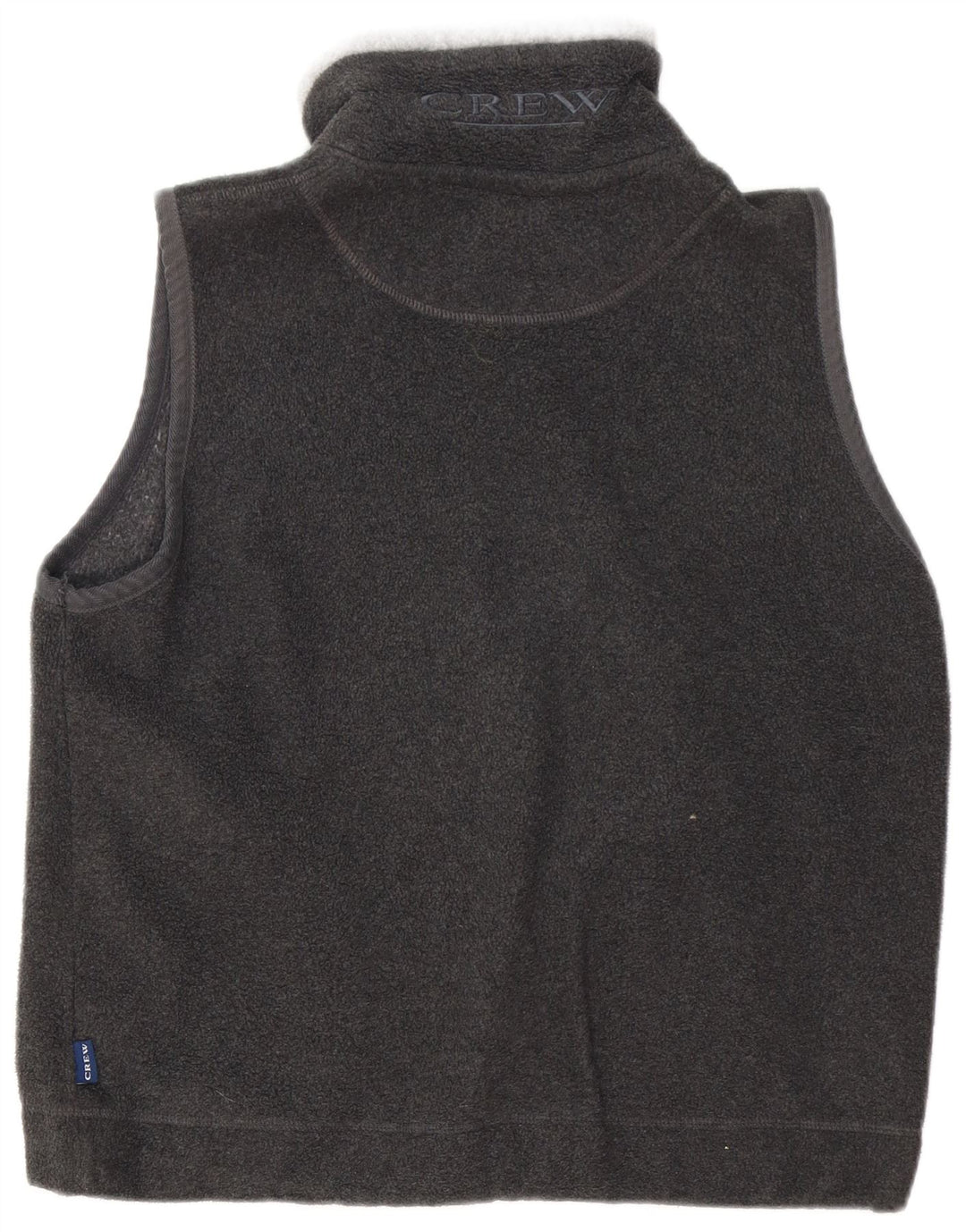 CREW CLOTHING Chaleco polar para hombre UK 36 Pequeño Gris Poliéster