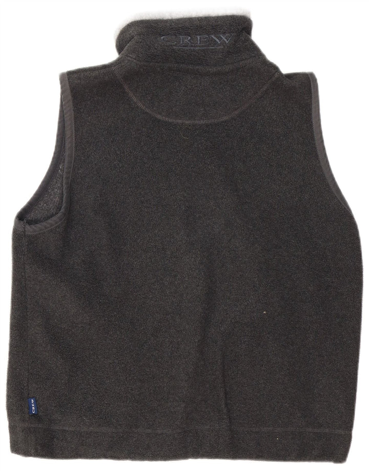 CREW CLOTHING Chaleco polar para hombre UK 36 Pequeño Gris Poliéster