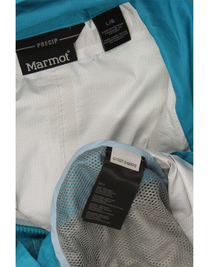 Chaqueta impermeable con capucha Marmot para mujer UK 46 Large Nylon azul