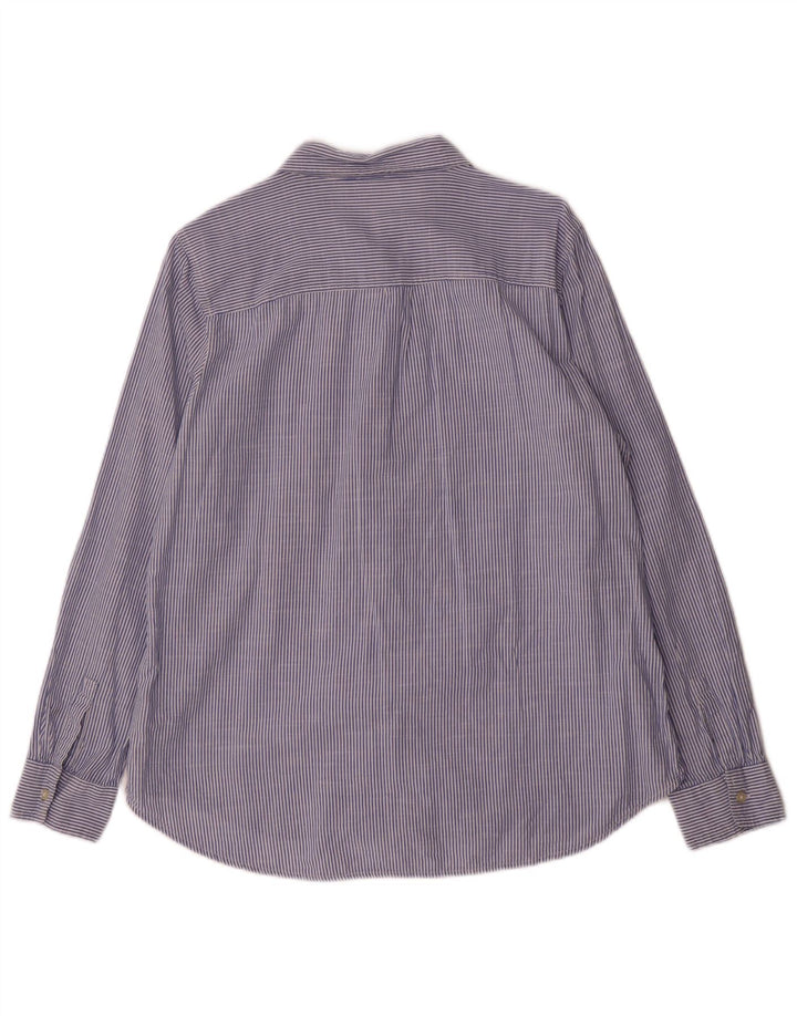 Camisa Gap para mujer talla 16 algodón a rayas azul grande