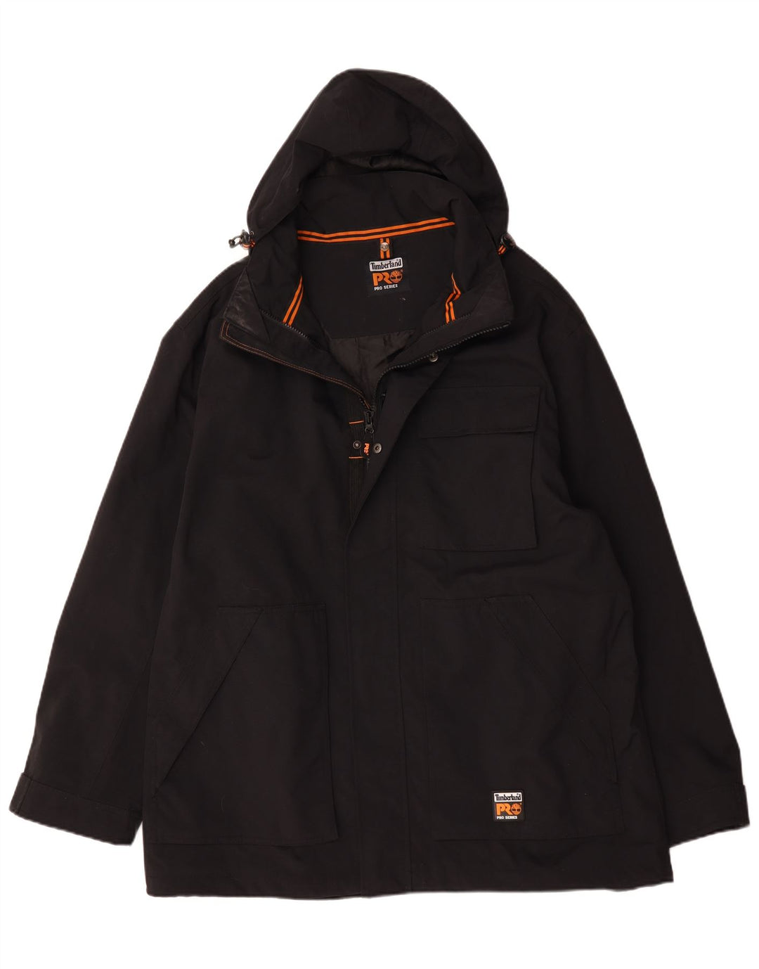 Timberland Chaqueta cortavientos con capucha para hombre UK 44 2XL Poliamida negra