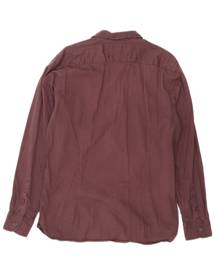TED BAKER Camisa para hombre Talla 4 Grande Borgoña