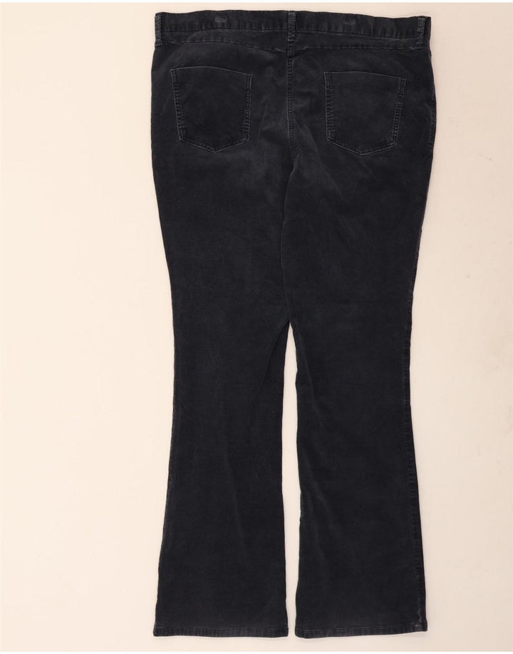 Pantalones de pana con corte de bota para mujer Marks & Spencer W40 L33 Azul marino