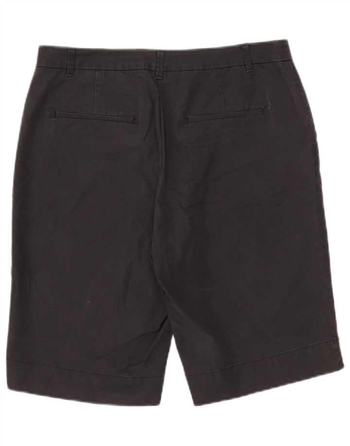 Marks & Spencer Pantalones cortos chinos para mujer UK 12 Medium W32 Algodón negro