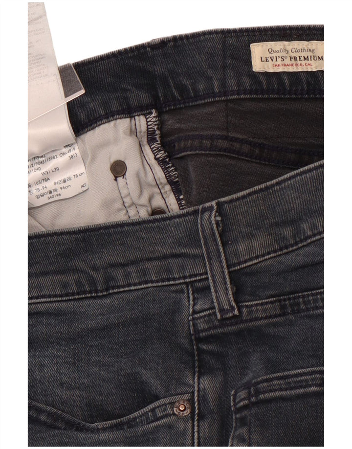 LEVI'S Vaqueros Rectos Mujer W31 L30 Azul Marino Algodón