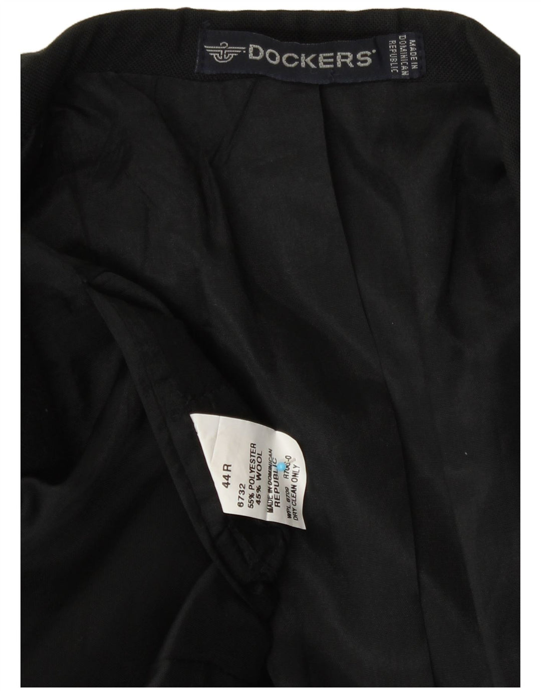 Dockers Chaqueta tipo blazer de 2 botones para hombre UK 44 2XL Poliéster negro