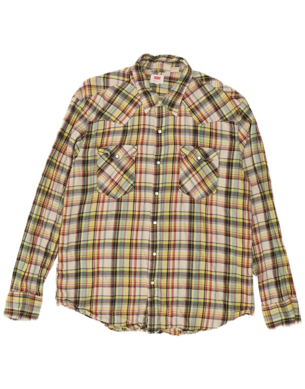 Levi's Camisa De Franela XL De Algodón A Cuadros Multicolor Hombre