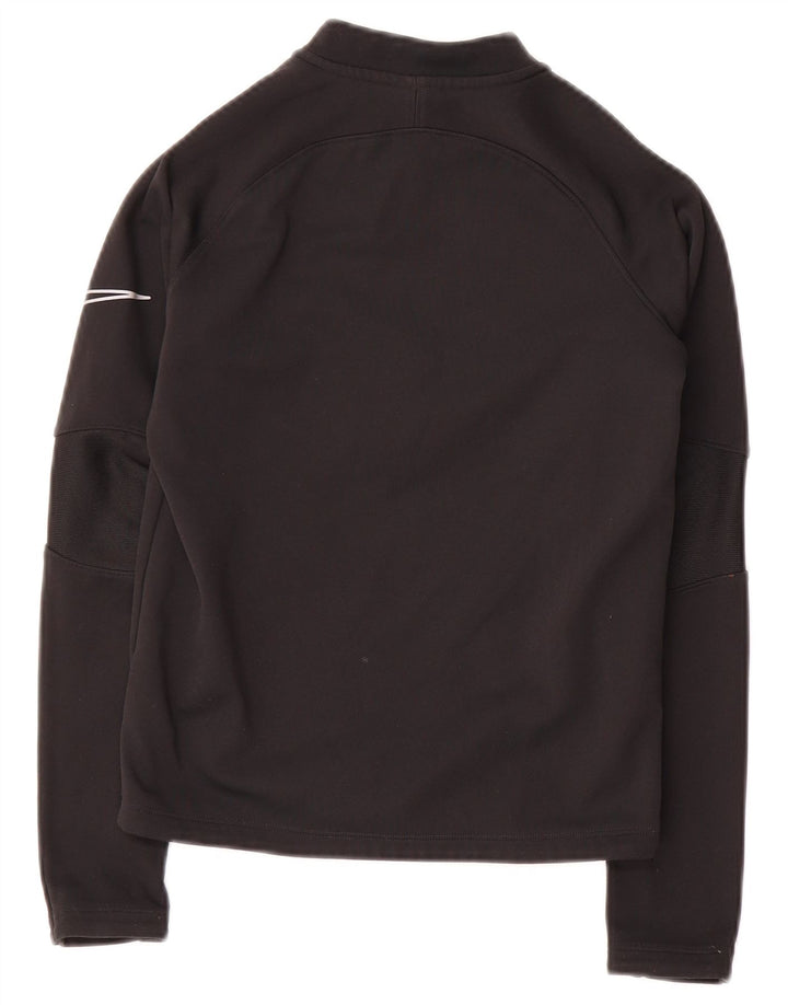 Nike Boys Therma-Fit Zip Neck Chándal Top 8-9 años pequeño Negro