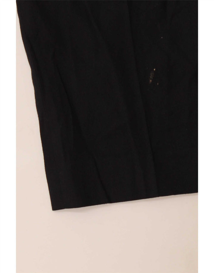 Pantalones de traje ajustados para mujer Marks & Spencer W32 L33 Poliéster azul marino