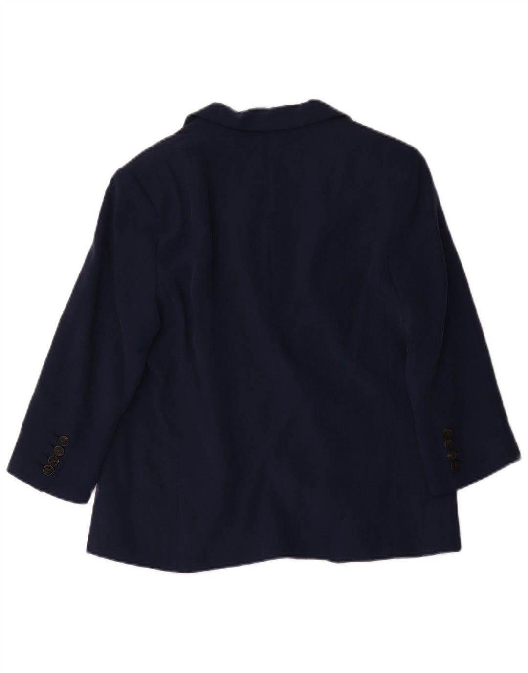 Zara Chaqueta Blazer Abierta De Manga 3/4 para Mujer UK 44 Azul Marino Mediano