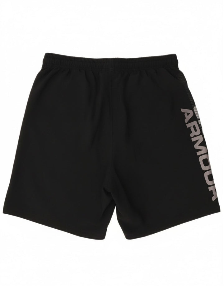 Under Armour Pantalones cortos deportivos con gráficos para hombre, talla grande, negro