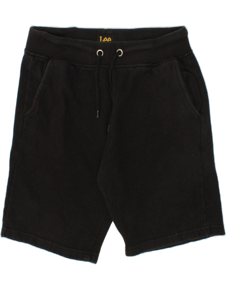LEE Boys Sport Shorts 10-11 Years Medium Black Cotton Vintage Lee and Second-Hand Lee from Messina Hembry 