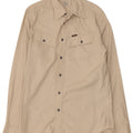 CALVIN KLEIN JEANS Camisa Hombre Grande Beige Algodón