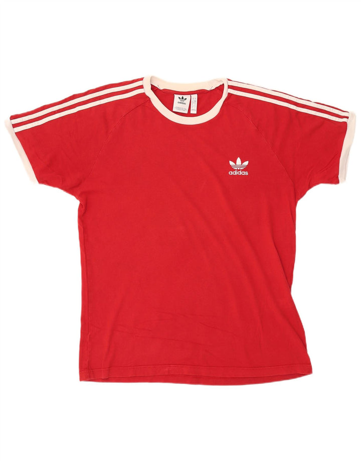 ADIDAS Camiseta Hombre Top Grande Algodón Rojo